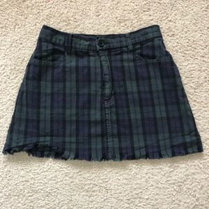 plaid mini skit brandy melville